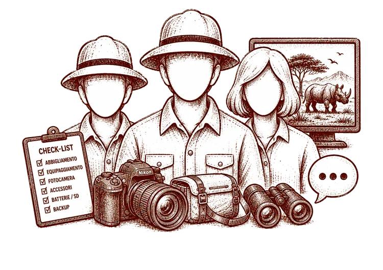 Small group of maximum 4 participants for a photographic safari during the calving season in january 2027