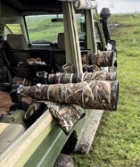 Photographic safari vehicle designed for long lenses and wildlife photography