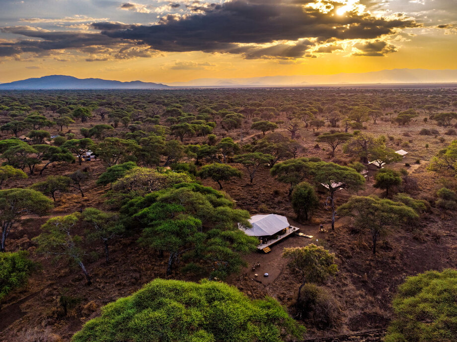 Tented accommodation at Baobab Tented Camp in Tarangire National Park