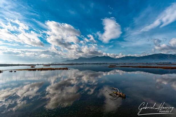 Winter on the beach in southern Sardinia calm and relaxing with no crowd